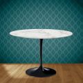 Tulp Tafel Eero Saarinen H 74 Rond Keramisch Morpheus Made in Italy - Scharlaken