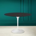 Tulp Tafel Eero Saarinen H 73 Rond in Zwart Keramiek Zacht Made in Italy - Scarlet