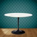 Tulp Tafel Eero Saarinen H 74 Rond Keramisch Rem Made in Italy - Scharlaken