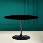 Tulip Tafel Eero Saarinen H 73 Rond in Absoluut Zwart Made in Italy - Scarlet Viadurini
