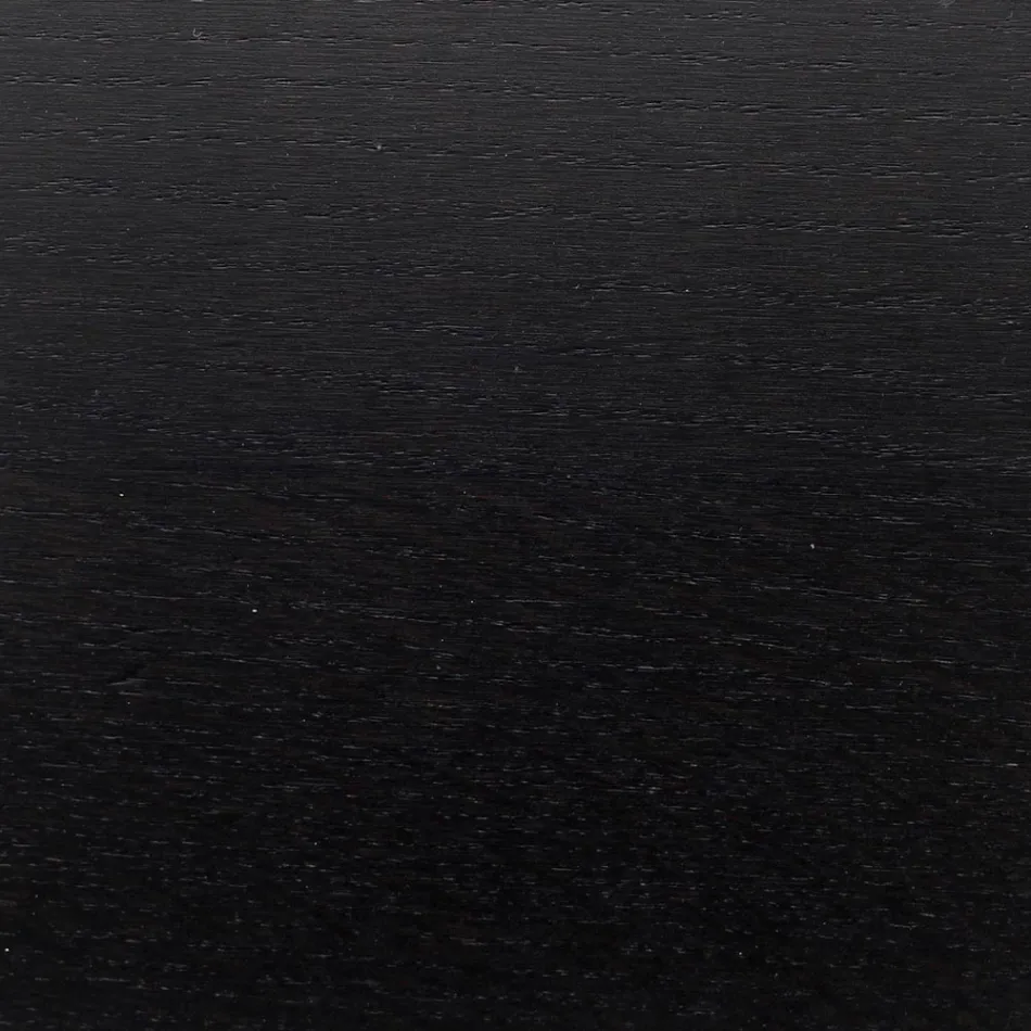 Tulp Tafel Eero Saarinen H 73 Rond in Zwart Gebeitst Eiken Made in Italy - Scarlet Viadurini