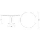 Eero Saarinen Tulp Tafel H 74 met Zwart Marquinia Marmeren Bovenblad Made in Italy - Scarlet Viadurini