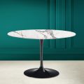 Tulp Tafel Saarinen H 73 Rond Keramiek Onzichtbaar Select Gemaakt in Italië - Scharlaken