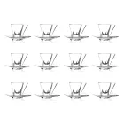 Transparante of Gekleurde Kristallen Ecologische Koffiekopjes 12 Stuks - Amalgaam Viadurini