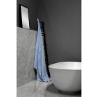 Lichtblauwe zware linnen badhanddoek Italiaans luxe design - Jojoba Viadurini