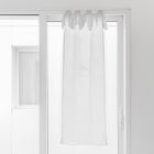 Glasgordijn met linnen gaas en elegant design van organza - Tapioca Viadurini