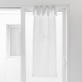 Gordijn met linnen gaas en witte organza met een elegant ontwerp - Tapioca