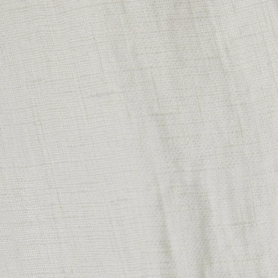 Wit lichtlinnengordijn met Italiaanse luxe designknopen - Geogeo Viadurini