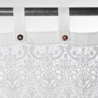 Wit licht linnen gordijn met kant Elegant design Made in Italy - Geogeo Viadurini