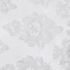 Italiaans luxe lichtlinnengordijn met organza en wit borduurwerk - Marinella Viadurini