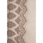 Licht linnen gordijn met organza en gotisch borduurwerk in het luxe centrum - Marinella Viadurini