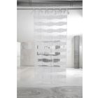 Gordijn van linnen en witte organza met elegant Italiaans borduurmotief - Oceanomare Viadurini