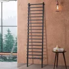 Zwarte hydraulische radiator van koolstofstaal, gemaakt in Italië - Raggio Viadurini
