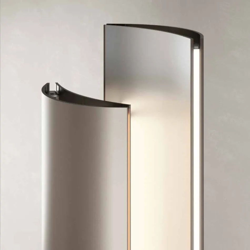 Elektrische vloerradiator met enkel of dubbel led-ontwerp van 500 W - Stilus Viadurini