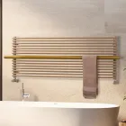 Beige radiator van gemengd koolstofstaal, gemaakt in Italië - Solaris Viadurini