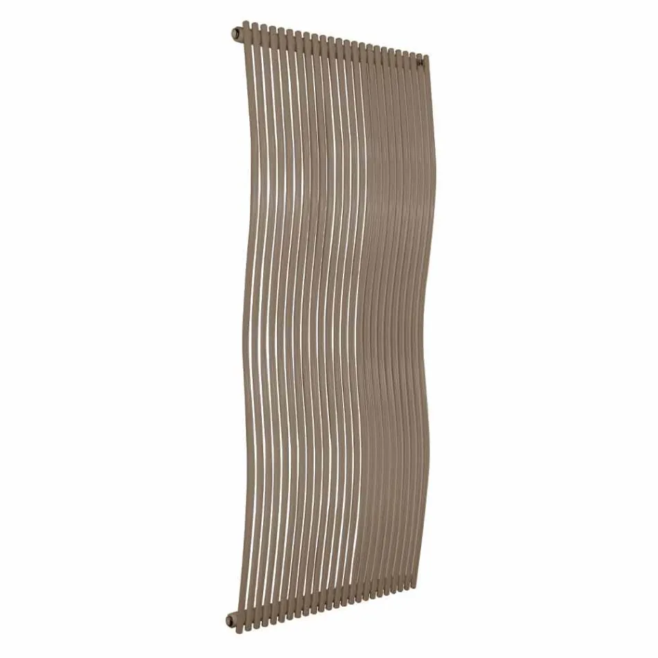 Verticale Badkamerradiator Modern Design Golvend 1181 Watt - Tucano Viadurini