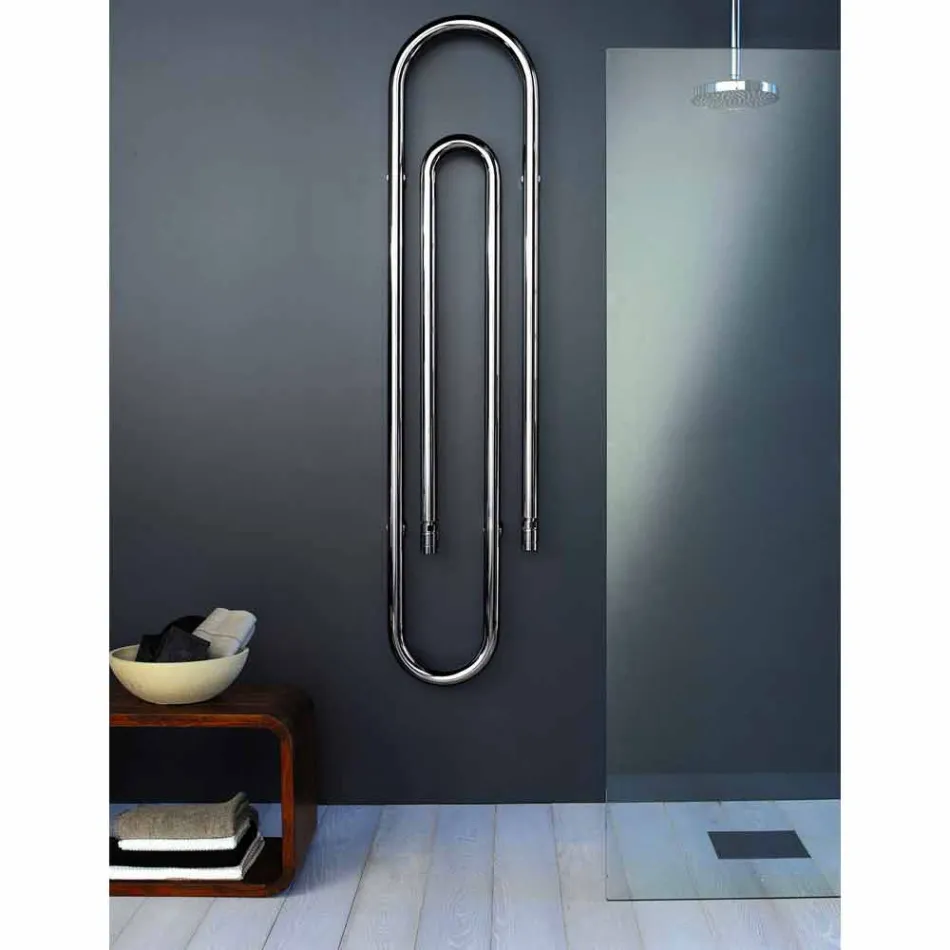 Termoarredo hydraulisch ontwerp nietjes met chromen goal van Scirocco H Viadurini