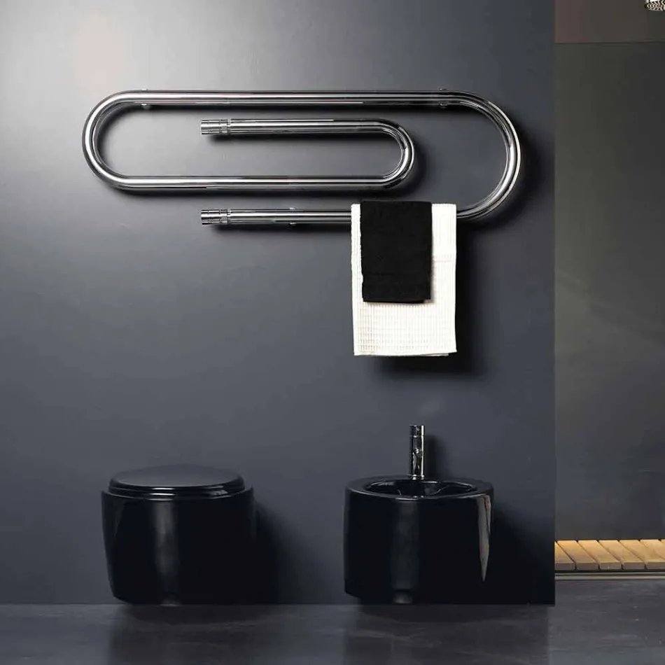 Termoarredo hydraulisch ontwerp nietjes met chromen goal van Scirocco H Viadurini