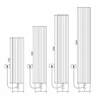 Elektrische wandradiator in modern aluminium 1000 W - 100 lijnen Viadurini