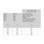 Elektrische wandradiator in modern aluminium 1000 W - 100 lijnen Viadurini