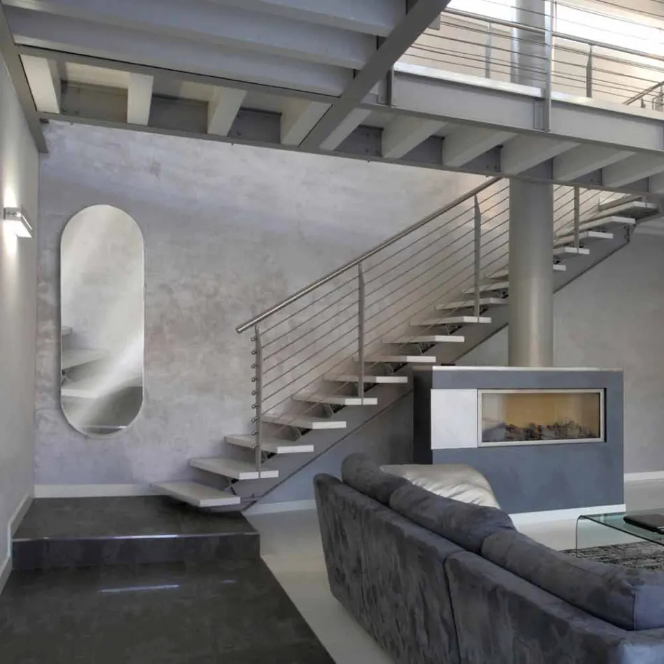 Verwarmde handdoek rails spiegel elektriciteit tot 1500 Watt Brian Viadurini