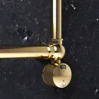 Elektrische modulaire radiator in chroom of goudmessing op 200 W - Caesar Viadurini