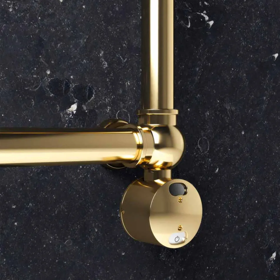 Elektrische modulaire radiator in chroom of goudmessing op 200 W - Caesar Viadurini