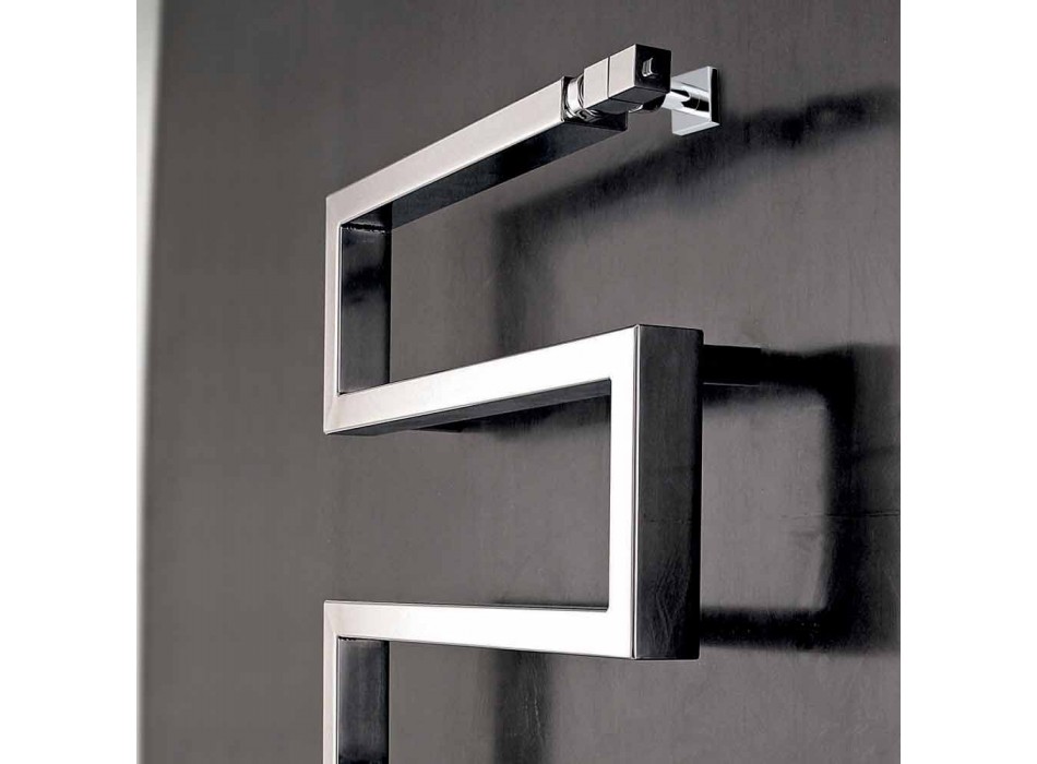 elektrische chroom radiator in modern design Slang door Scirocco H Viadurini