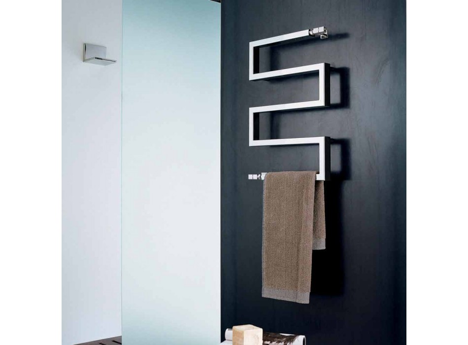 elektrische chroom radiator in modern design Slang door Scirocco H Viadurini