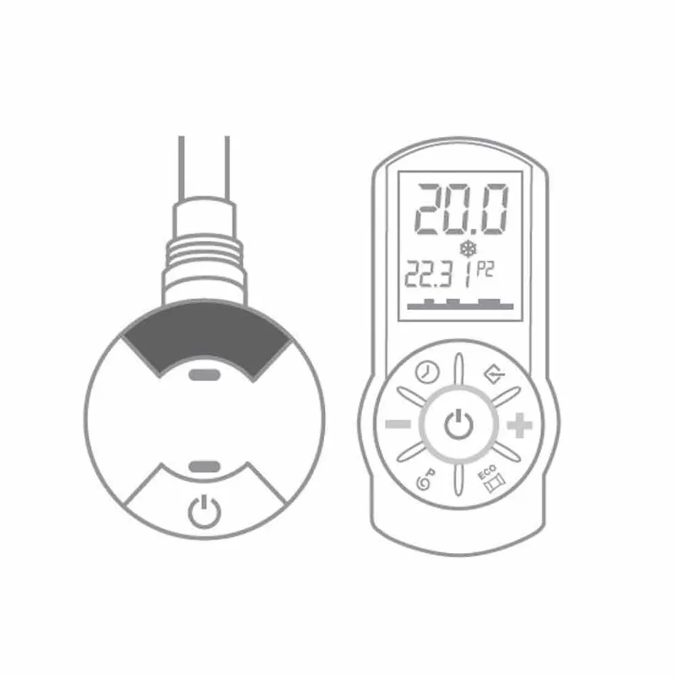 Design elektrische radiator voor woonkamer of badkamer met 1000 W led - glans Viadurini