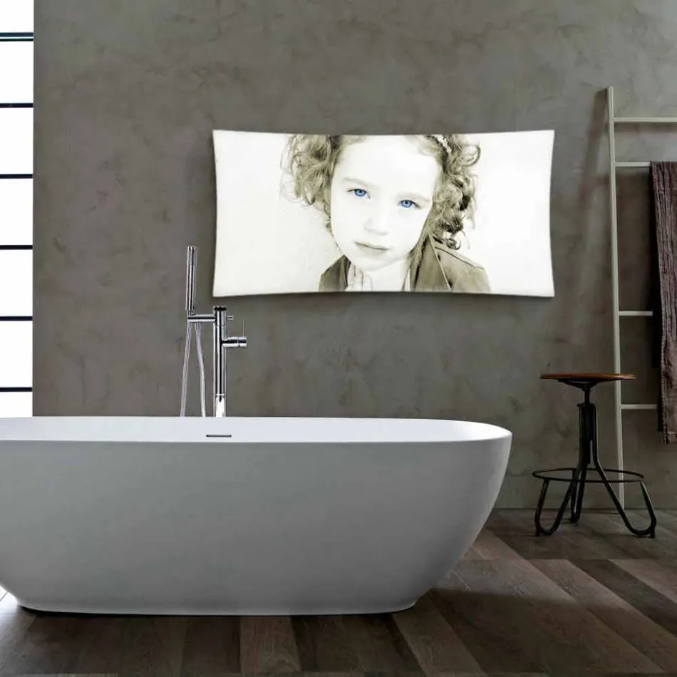 elektrische design radiator met foto&#39;s Barry gehard glas Viadurini