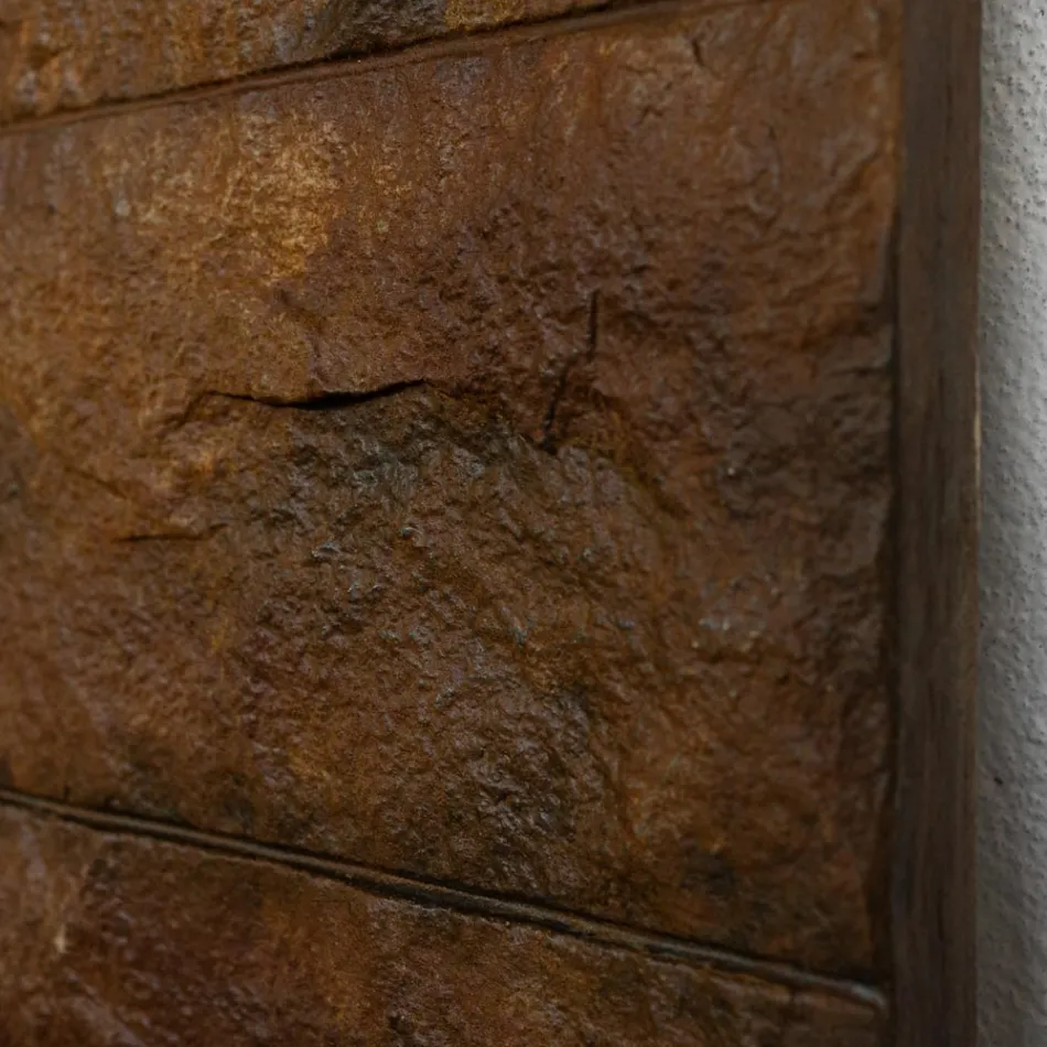 Elektrische radiator Corten Finish in Italiaans marmerpoeder - Terraa Viadurini