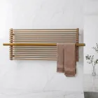 Beige elektrische radiator van koolstofstaal, gemaakt in Italië - Solaris Viadurini