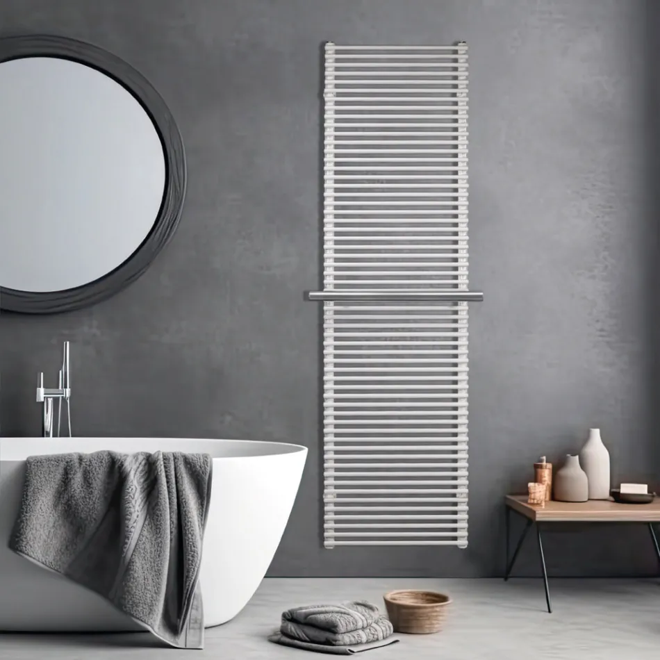 Elektrische stalen radiator in diverse maten, gemaakt in Italië - Brace Viadurini