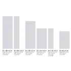 Elektrische radiator in Italiaans marmerpoeder met corteneffect - Lines Viadurini