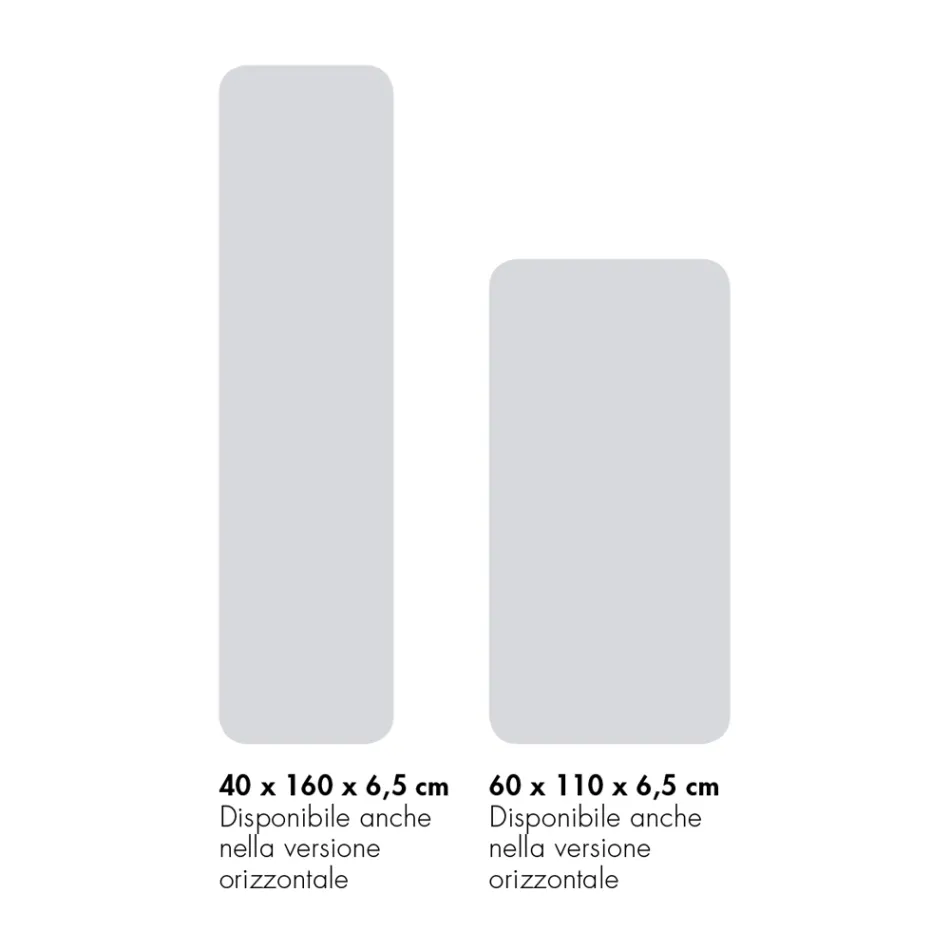 Elektrische radiator in Italiaans marmerpoeder tot 1000 Watt - Stilee Viadurini