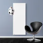 Elektrische radiator in glad Italiaans marmerpoeder tot 1200W - Lines Viadurini