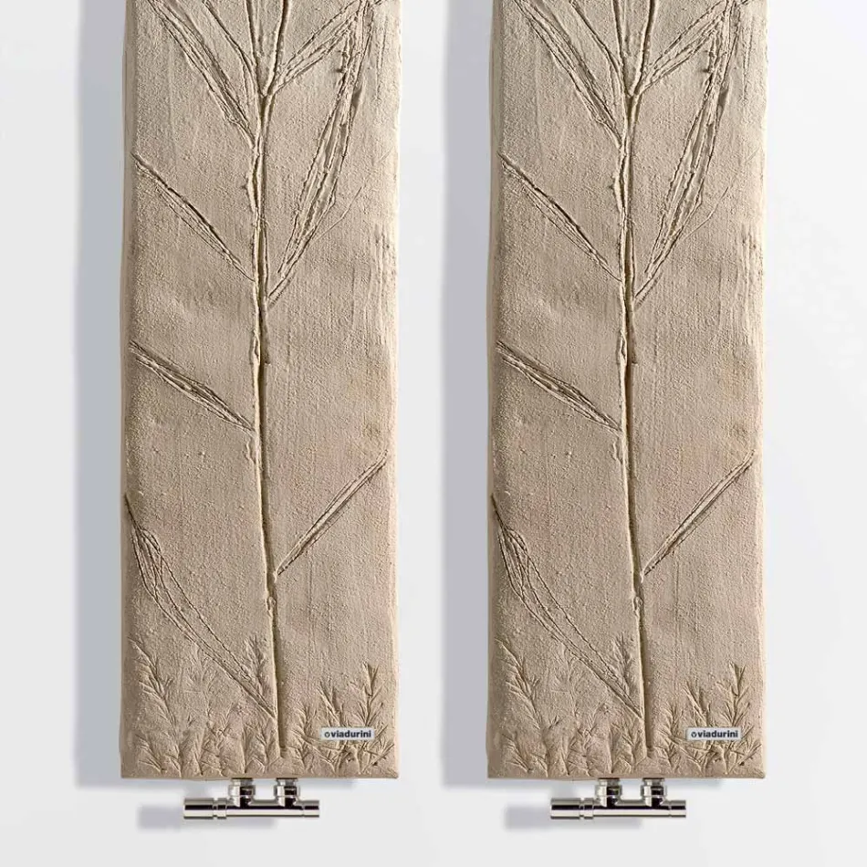 Elektrische radiator in Italiaans marmerpoeder Opbrengst 350 Watt - Naturae Viadurini