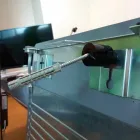 Elektrisch gehard glazen radiator met Jonny-steenafwerking Viadurini