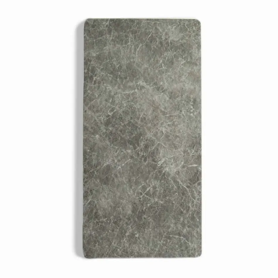 Elektrisch gehard glazen radiator met Jonny-steenafwerking Viadurini