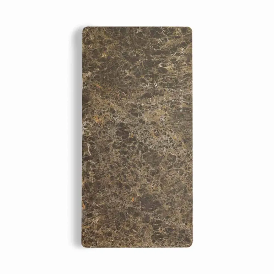 Elektrisch gehard glazen radiator met Jonny-steenafwerking Viadurini