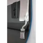 Elektrisch gehard glazen radiator met Jonny-steenafwerking Viadurini