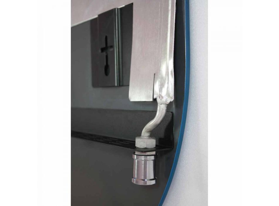 Elektrisch gehard glazen radiator met Jonny-steenafwerking Viadurini