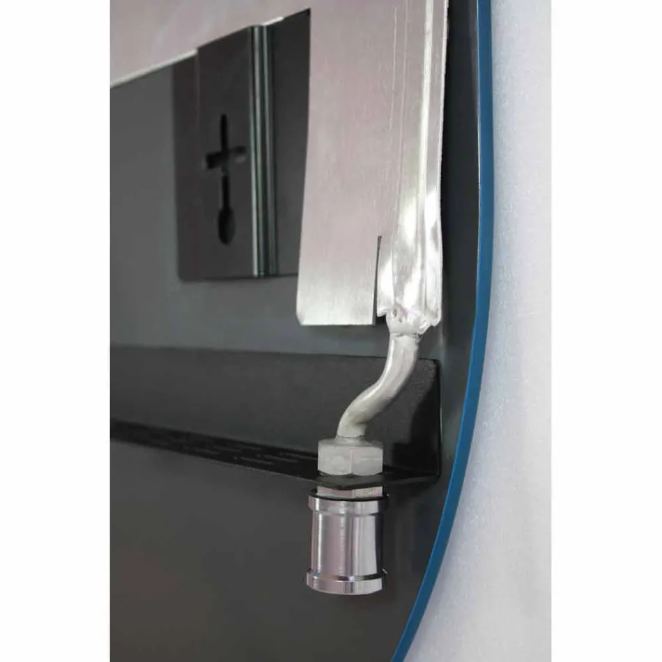 Elektrisch gehard glazen radiator met Jonny-steenafwerking Viadurini