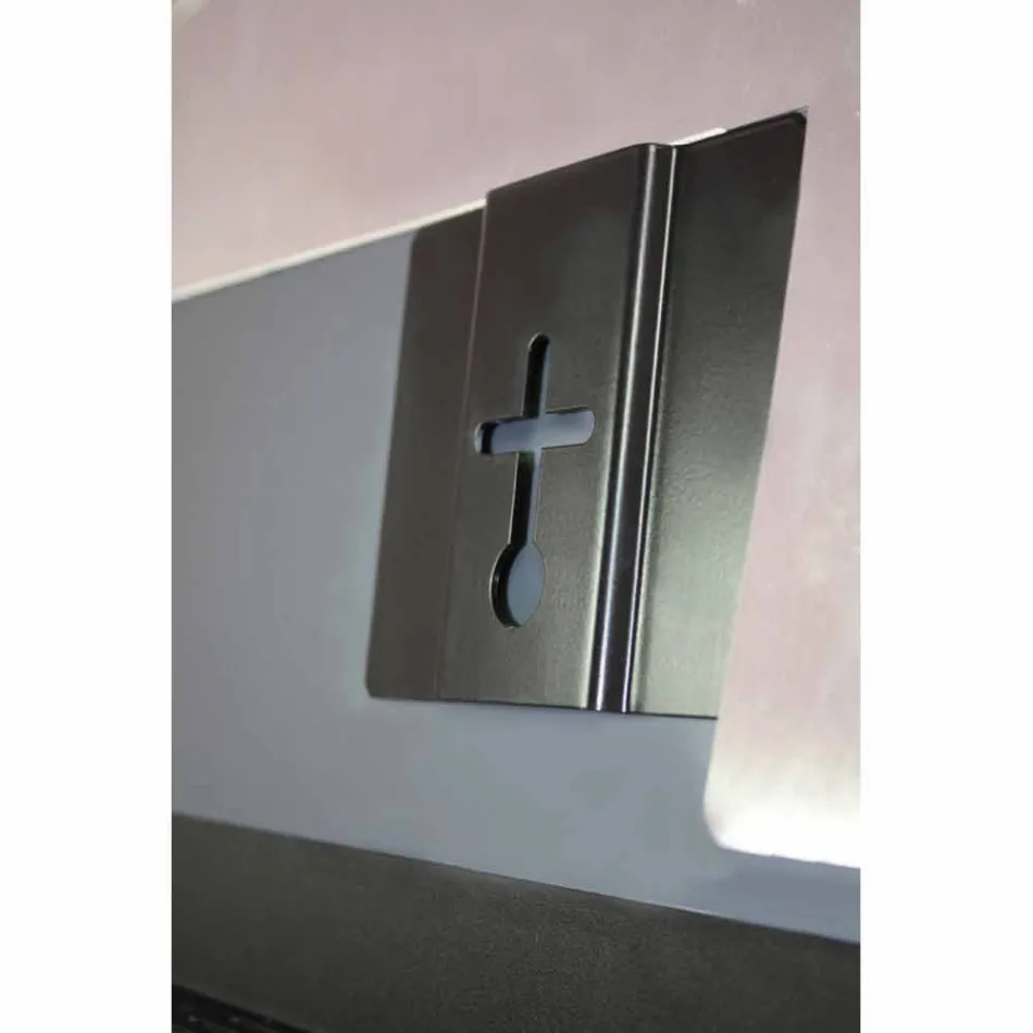 Elektrisch gehard glazen radiator met Jonny-steenafwerking Viadurini