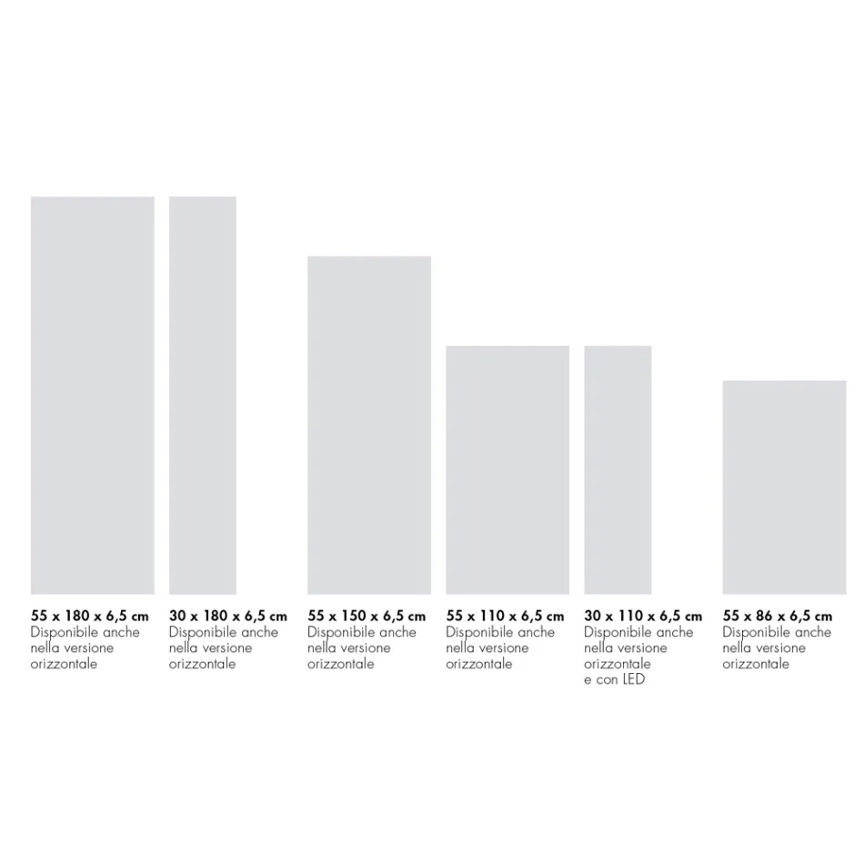 Aanpasbare elektrische radiator in marmerpoeder Made in Italy - Lineep Viadurini