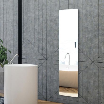 Elektrische radiator van glas en aluminium, gemaakt in Italië - Glaze Viadurini