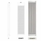 Elektrische radiatoren verticaal modern design New Dress door Scirocco H Viadurini