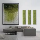 Hybride radiator in Italiaans marmerpoeder tot 500 Watt - Naturae Viadurini