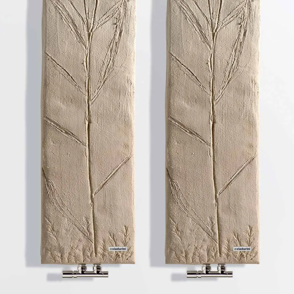 Hybride radiator in Italiaans marmerpoeder tot 500 Watt - Naturae Viadurini